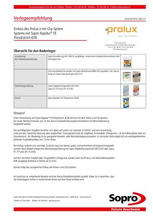 Datenblatt Verlegeempfehlung x-net