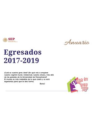 Anuario Prepa En Línea Sep G9