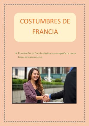 Costumbres En Francia