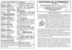 Bulletin Paroissial Mars 2019