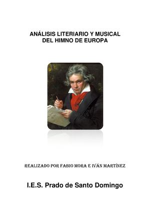 Estudio Sobre El Himno De Europa