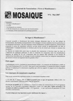 Mosaïque N°6 - Mai 2007