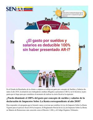 ¿Sueldos Y Salarios Deducibles?