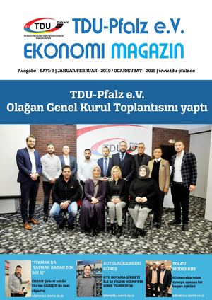 TDU-Pfalz Ekonomi Magazin Ocak/Şubat 2019 Ausgabe 9