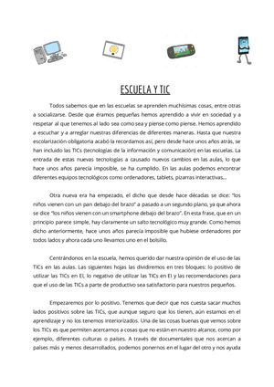 Escuela Y Tic