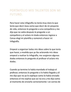 Portafolio Mis Talentos Son Mi Futuro