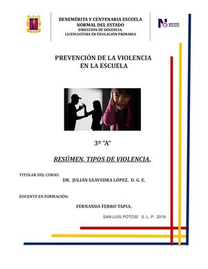 Resumen Prevención Violencia