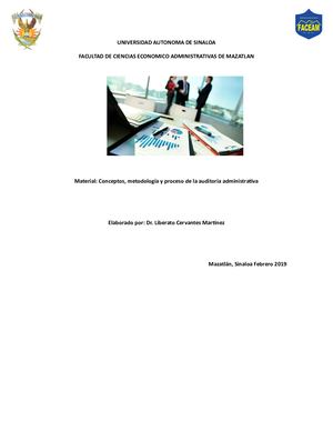 Conceptos Y Proceso De Auditoria Admnistrativa
