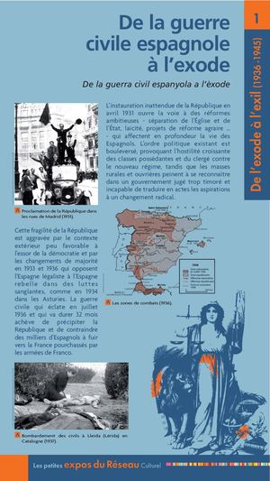 01 Exposition "De l'exode à l'exil (1936-1945)"