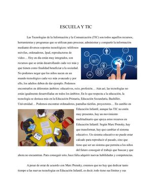 Escuela Y Tic