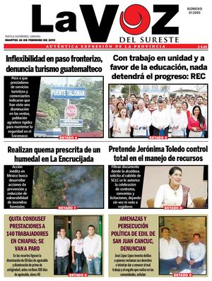 Diario La Voz del Sureste  26-02-2019