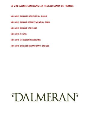 Vins Dalmeran Et Restaurants