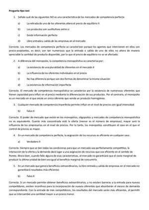 Multiple Choice - Estructuras de Mercado