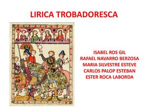 Lírica Trobadoresca