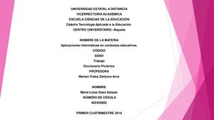 María Luisa Oses Salazar Tarea #1