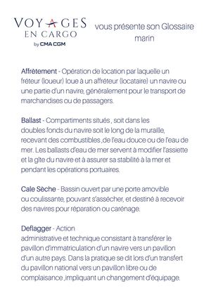 Glossaire Marin