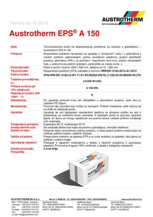 Tehnički List - EPS A 150 (HR).