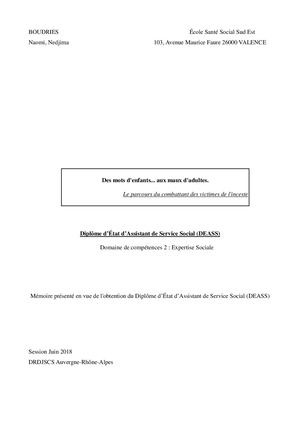 Des Mots D'enfants Aux Maux D'adultes