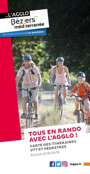 Carte des itinéraires VTT et pédestres 2019