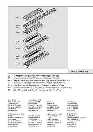 Montageanleitung Ascotherm Konvektoren