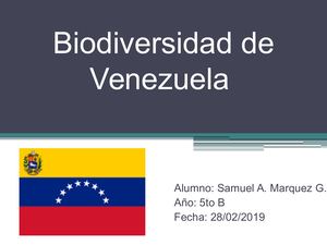 Biodiversidad De Venezuela