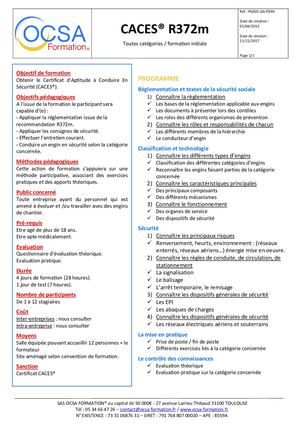 Calaméo - Pg001 Da P100 Caces R372m Initiale Toutes Catégories 5 Jours