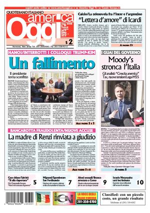 America Oggi 1 Marzo 2019