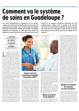 «  Comment va le système de soins en Guadeloupe ? ».