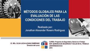Métodos Globales Para La Evaluación De Las Condiciones Del Trabajo