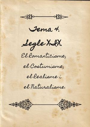 Segle XIX Literatura Catalana