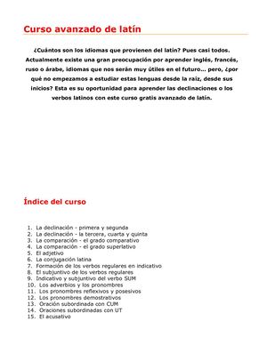 A. D. - Curso Avanzado De Latin