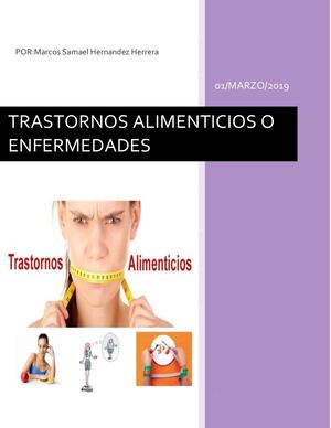 proyecto  ciencias de los trastornos alimenticios y enfermedaes