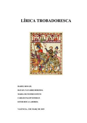 Lirica Trobadoresca