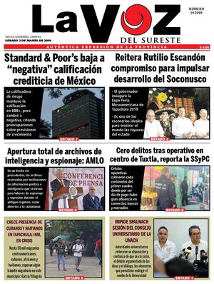 Diario La Voz del Sureste  02-03-2019