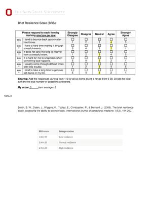 Brief Resilience Scale