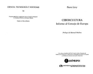 Levy P 1997 Cibercultura