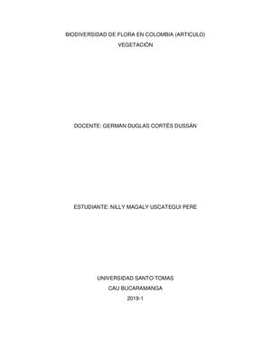 Pdf Colombia Flora