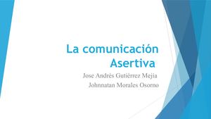 La Comunicación Asertiva Jose Andrés Gutiérrez