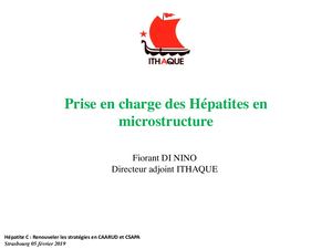 Présentation Ithaque - journée Hépatite C Strasbourg