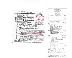 USPS POSTMASTER was sent, on 02-04-2019, a 'Notification, Inquiry, and Affidavit of Acceptance For Value'.