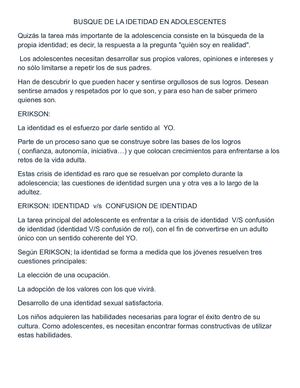 Busque De La Idetidad En Adolescentes