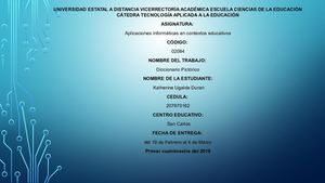 Katherine Ugalde Duran Diccionario Tarea 1