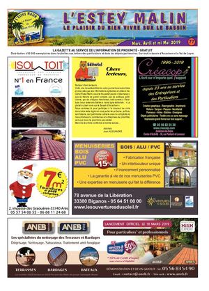 L'Estey Malin N°77 (Nord et Sud) - mars, avril, mai 2019