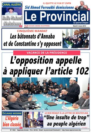 Le Provincial du 05-03-2019 - N° 1932