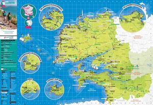 Carte des randonnées Brest terres océanes
