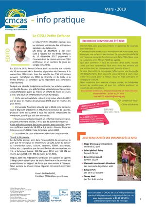 Info Pratique mars 2019