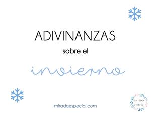 Adivinanzas Invierno