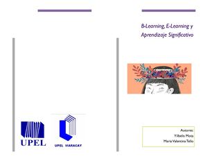 B Learning, E Learning Y Aprendizaje Significativo