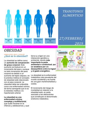 Transtonos Alimenticios