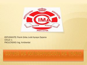 Zonas De Conservación De Tacna